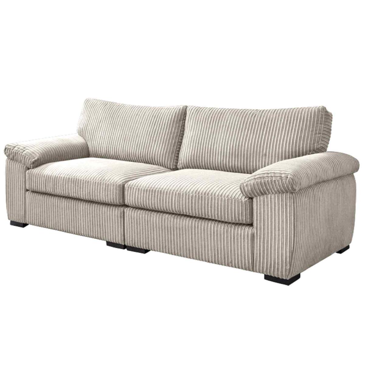 Amara Modern Jumbo Cord 4 Seater - Cream – image 2