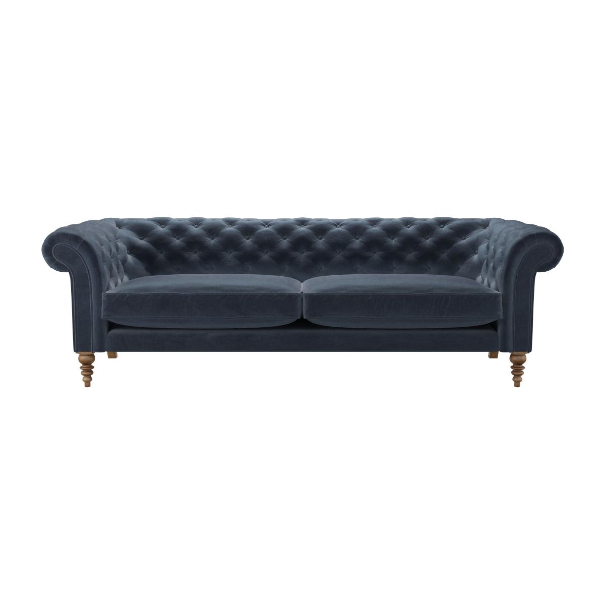 Oscar 4 Seat Sofa in Skyfall Cotton Matt Velvet – image 1