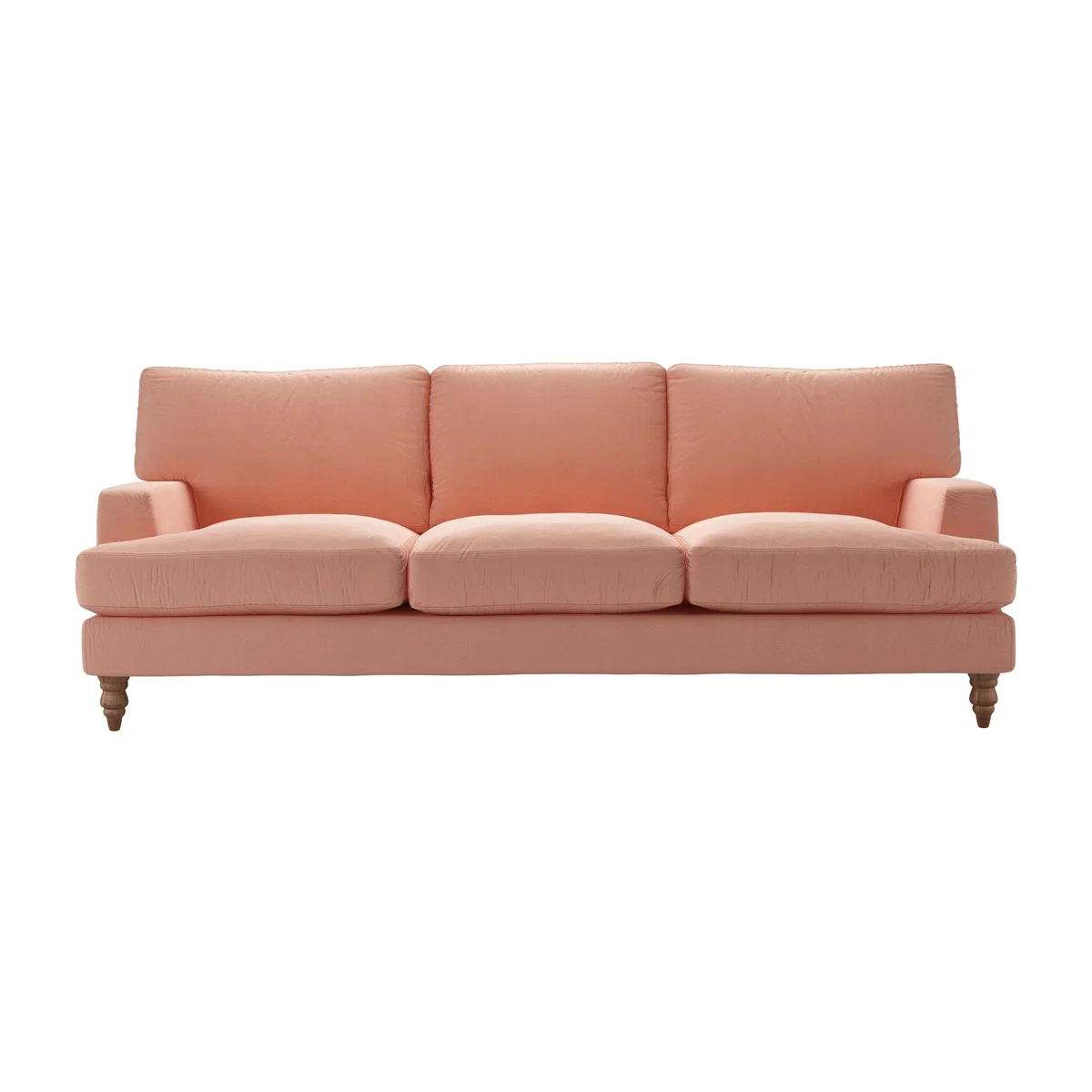 Isla 4 Seat Sofa in Sakura Pink Organic Smart Cotton – image 1
