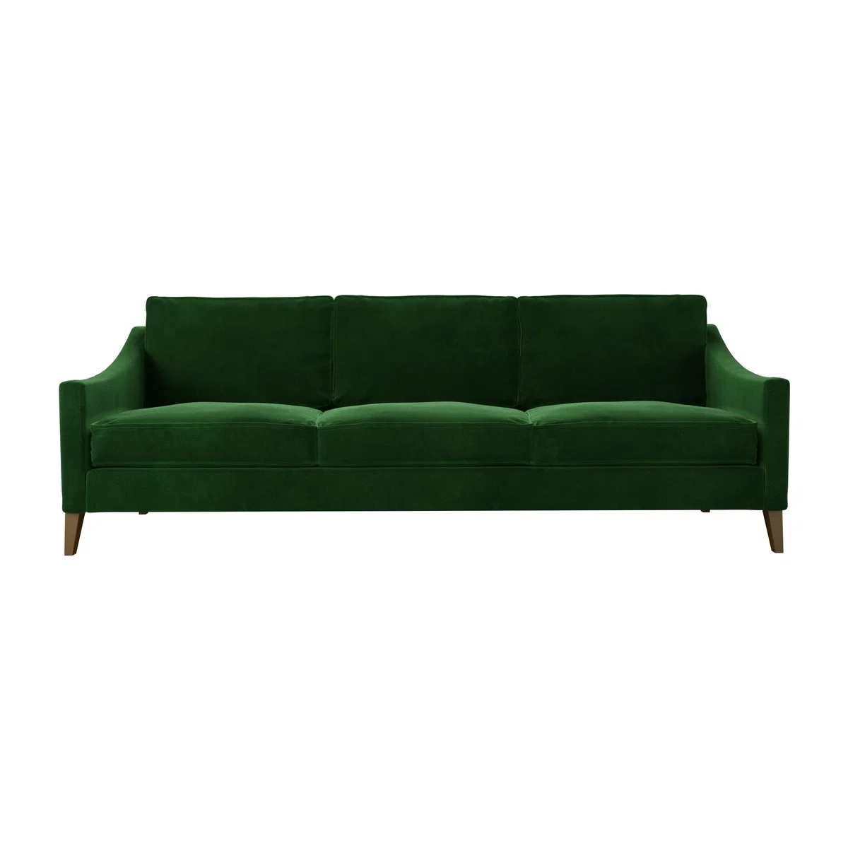 Iggy 4 Seat Sofa in Putting Green Aquaclean Clever Velvet – image 1