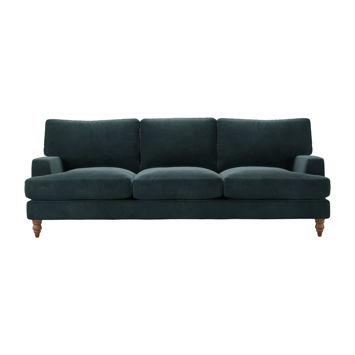 Isla 4 Seat Sofa in Deep Forest Aquaclean Clever Velvet – image 1