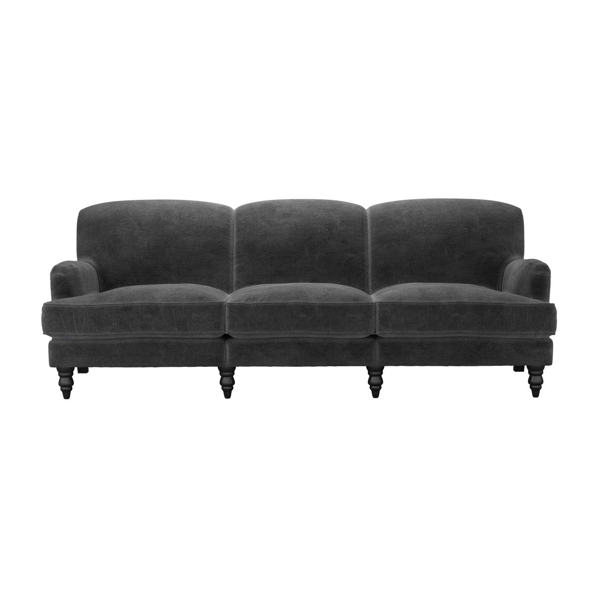 Snowdrop 4 Seat Sofa in Raven Speckled Chenille – image 1