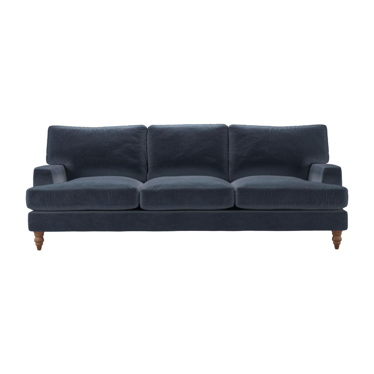 Isla 4 Seat Sofa in Skyfall Cotton Matt Velvet – image 1