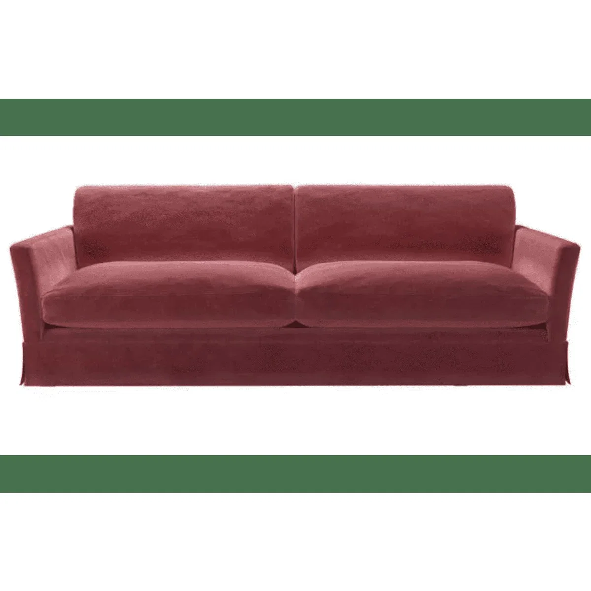 Perfectly Pristine Otto 4 Seat Sofa in Dusty Rose Cotton Matt Velvet - sofa.com