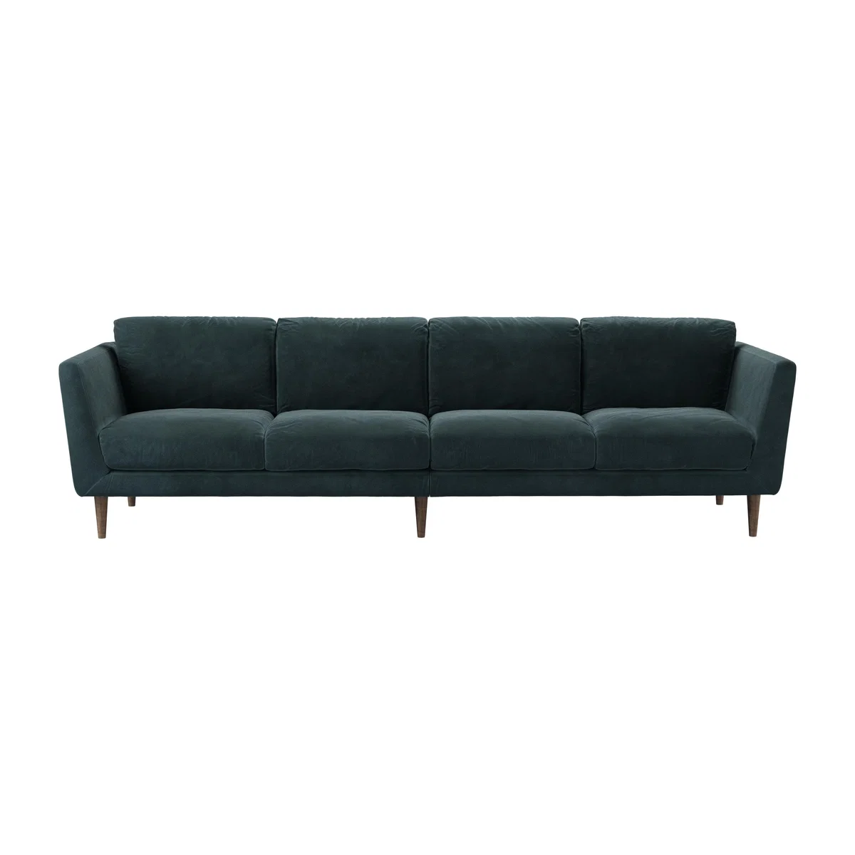Holly 4 Seat Sofa in Deep Forest Aquaclean Clever Velvet – image 1