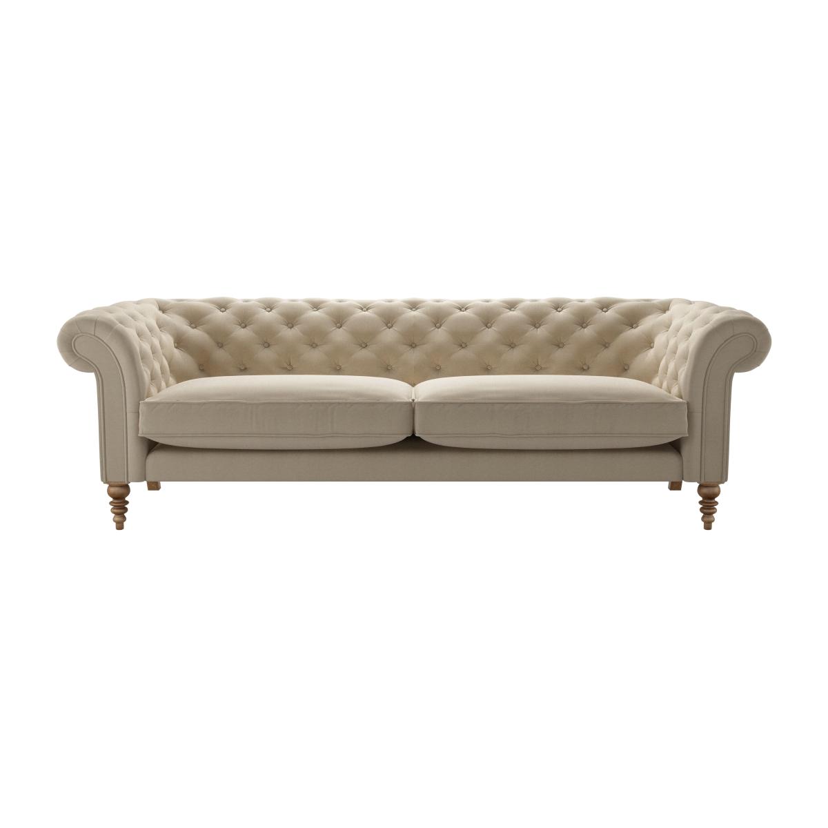Oscar 4 Seat Sofa in Pennine Stone Organic Smart Cotton – image 1
