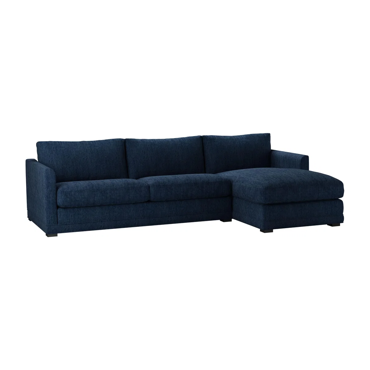 Aissa Large RHF Chaise Sofa in Channel Blue Sandgate - sofa.com – image 1