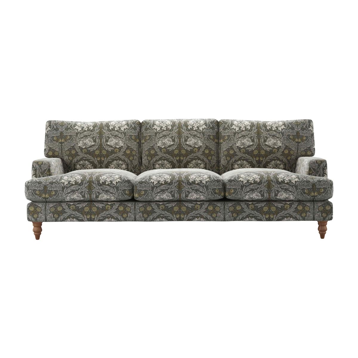 Isla 4 Seat Sofa in African Marigold Velvet Iron – image 1