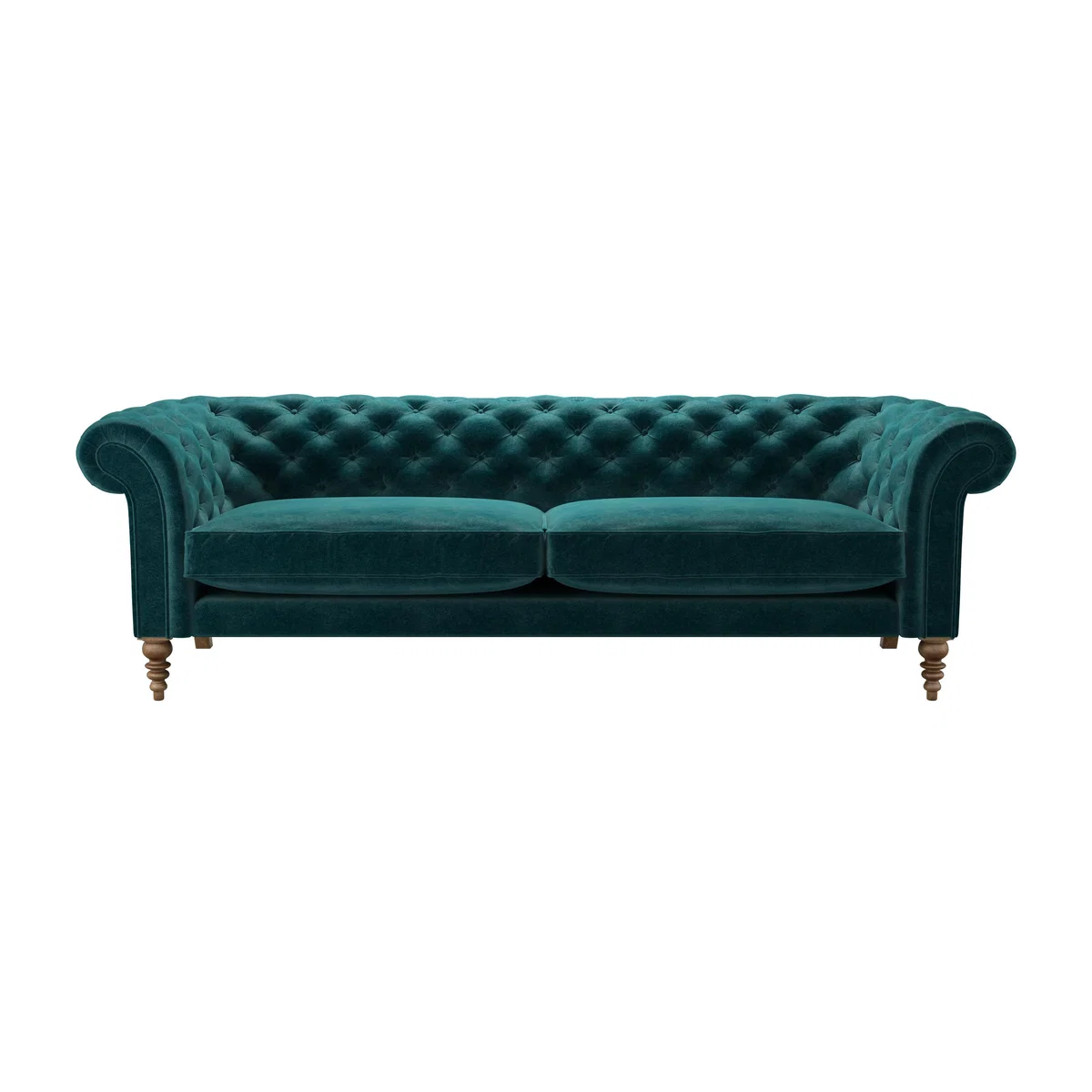 Oscar 4 Seat Sofa in Jade Smart Velvet - sofa.com – image 1