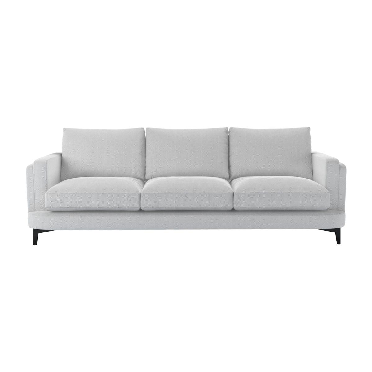Boston Squared Arm 4 Seat Sofa in Pennine Stone Organic Smart Cotton