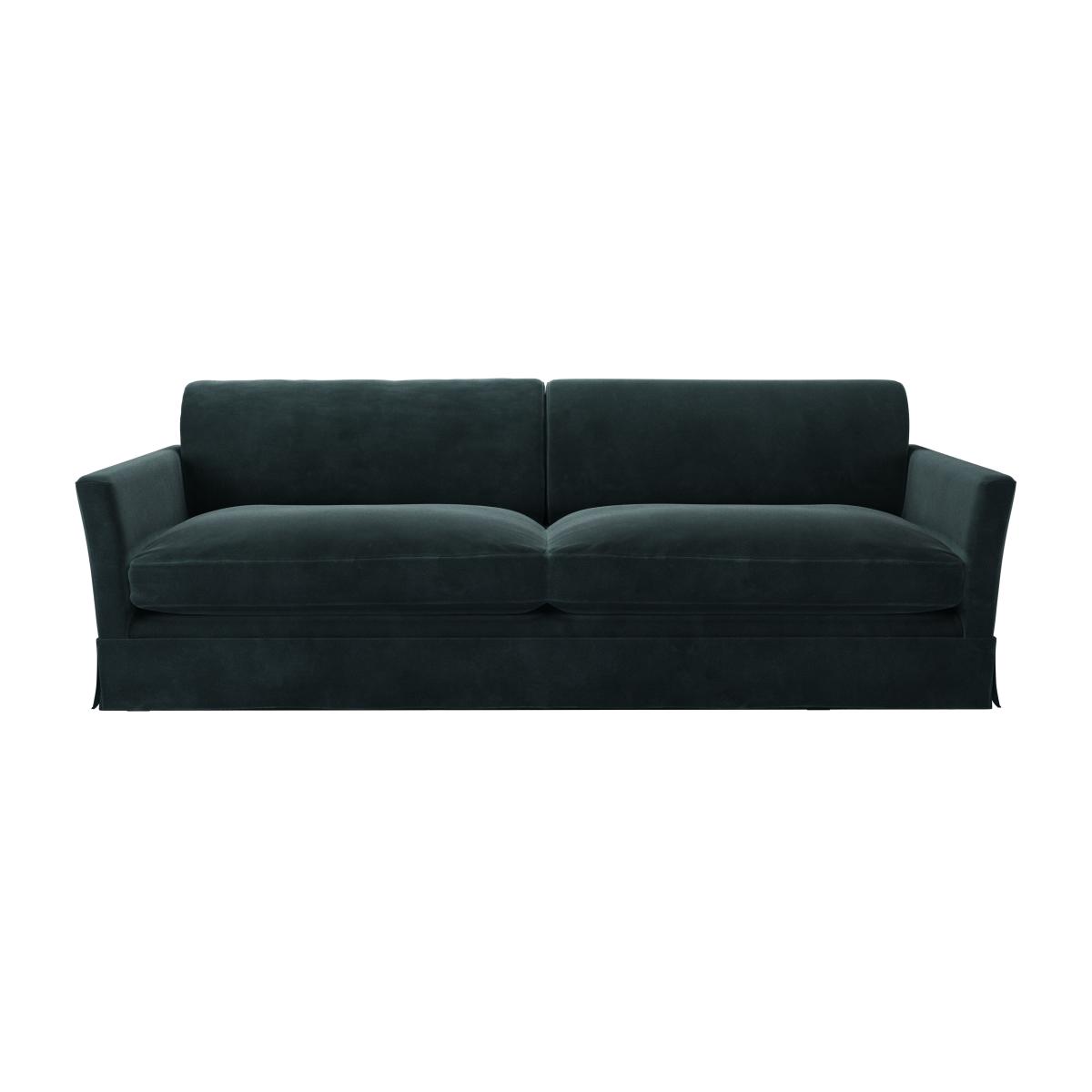 Otto 4 Seat Sofa in Deep Forest Aquaclean Clever Velvet – image 1