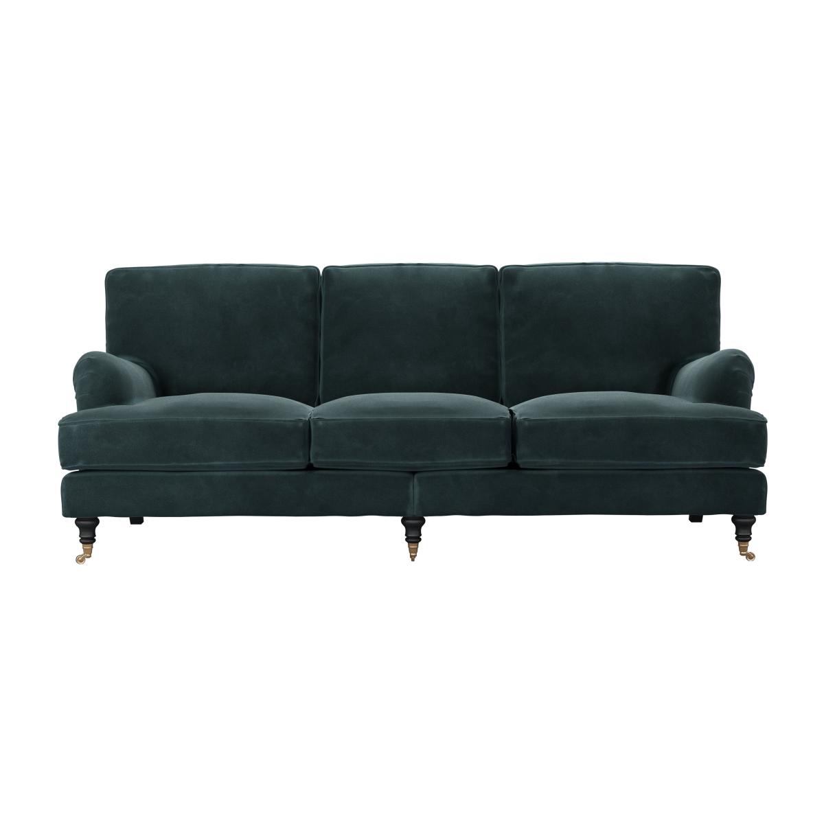 Bluebell 4 Seat Sofa in Deep Forest Aquaclean Clever Velvet – image 1