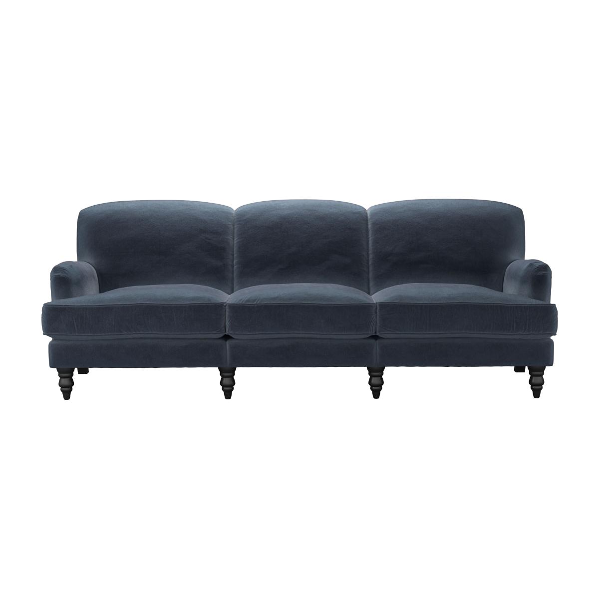 Snowdrop 4 Seat Sofa in Skyfall Cotton Matt Velvet – image 1