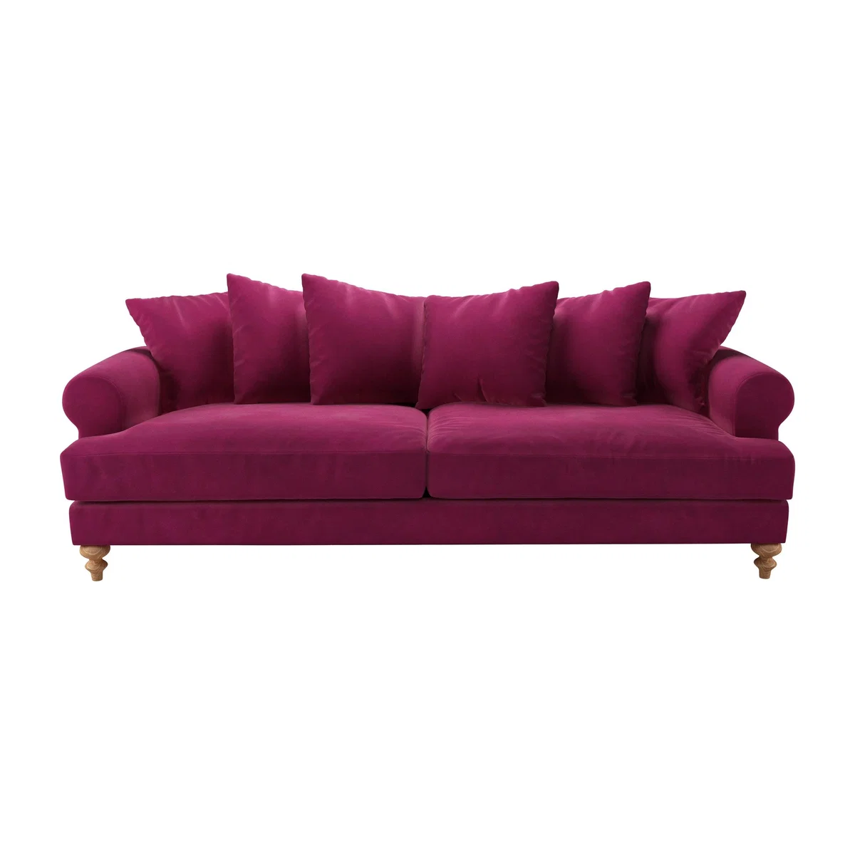 Teddy 4 Seat Sofa in Persian Rose Smart Velvet – image 1
