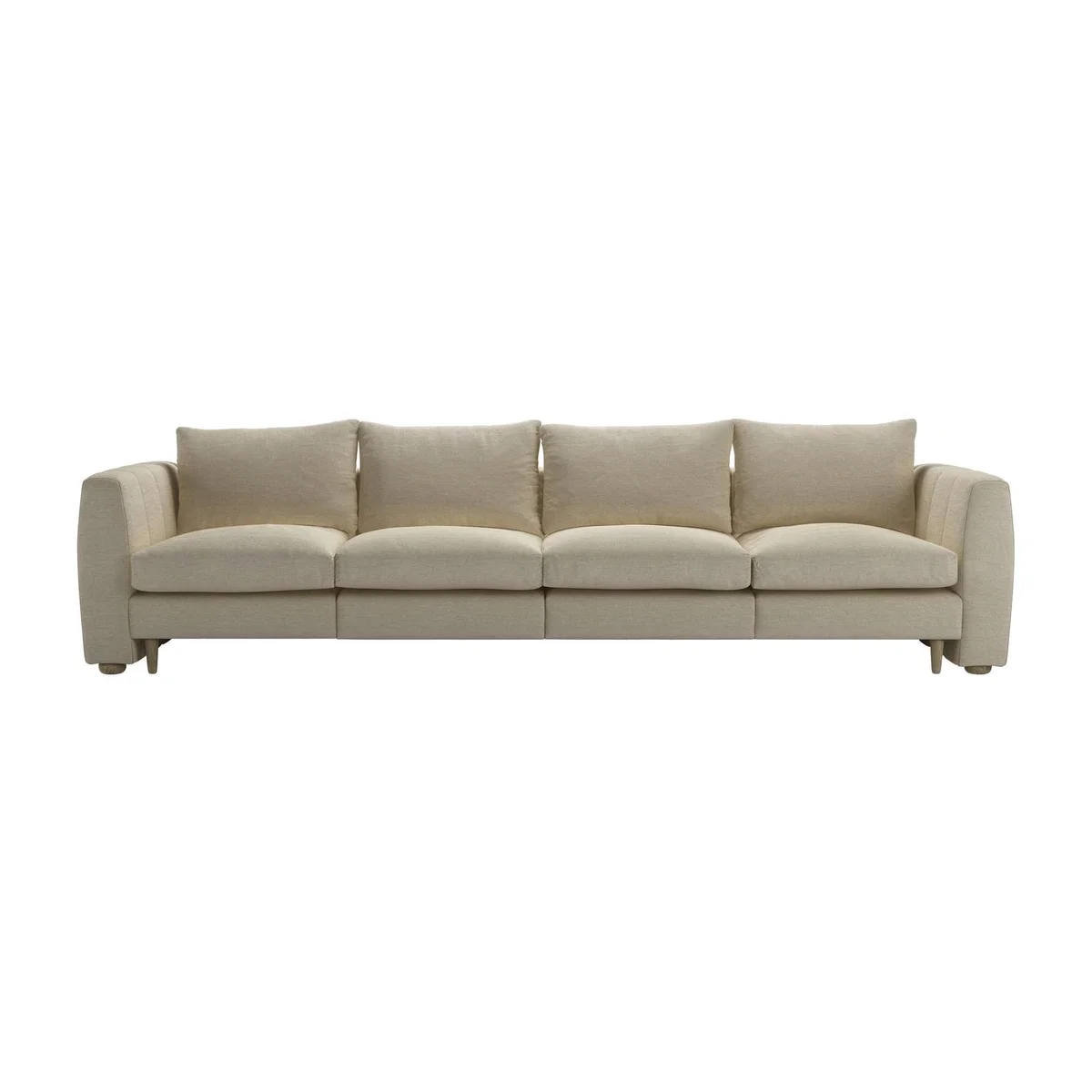 Tiffany Slim 4 Seat Sofa in Pampas Hygge Smart Linen – image 1