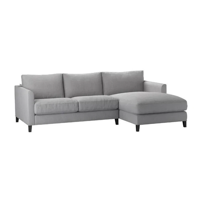 Izzy Small RHF Chaise Sofa in Cobble Brushed Linen Cotton - sofa.com – image 1