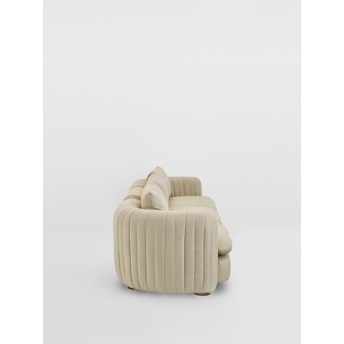 Vivienne Modular Sofa, Four Seater, Linen Natural, UK – image 3