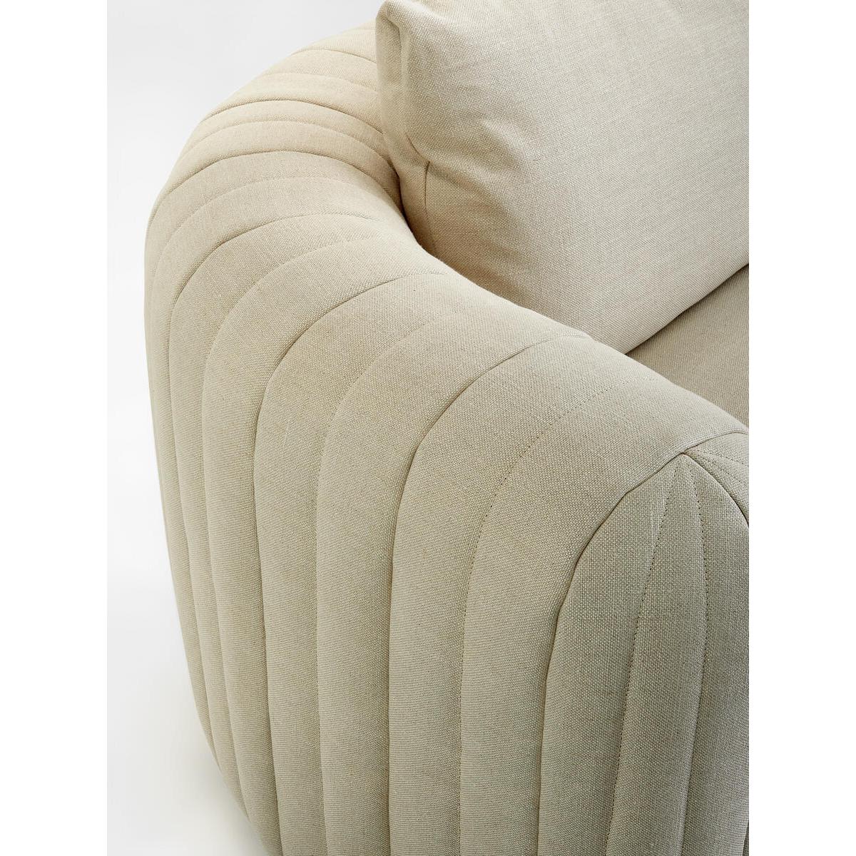Vivienne Modular Sofa, Four Seater, Linen Natural, UK – image 7