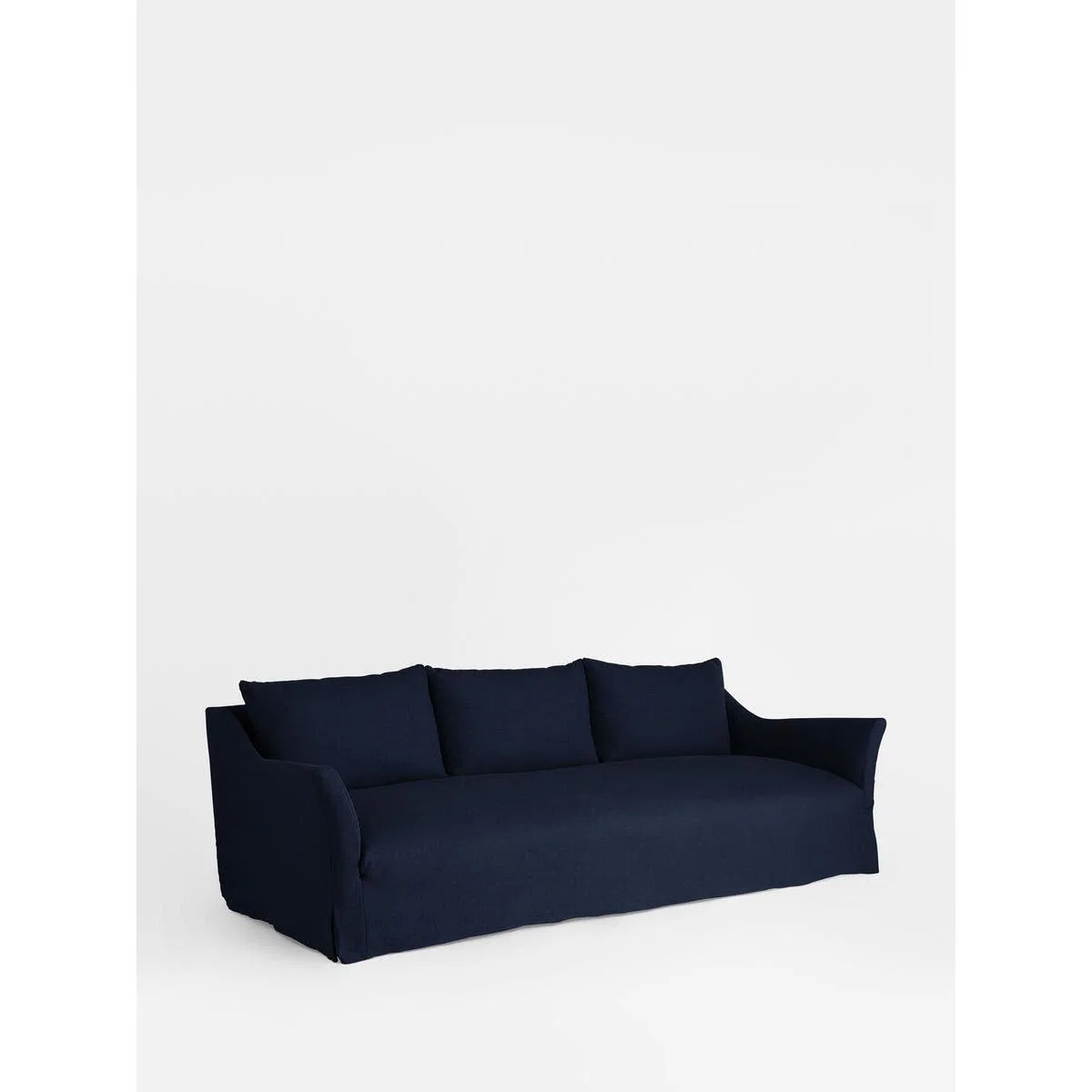 Roma 4-Seater Sofa, Linen Dark Navy – image 2