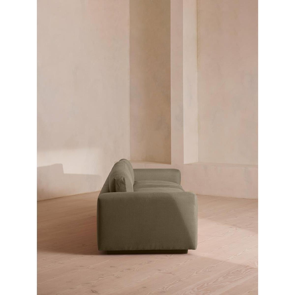 Mossley Four Seater Sofa, Linen, Sage – image 3