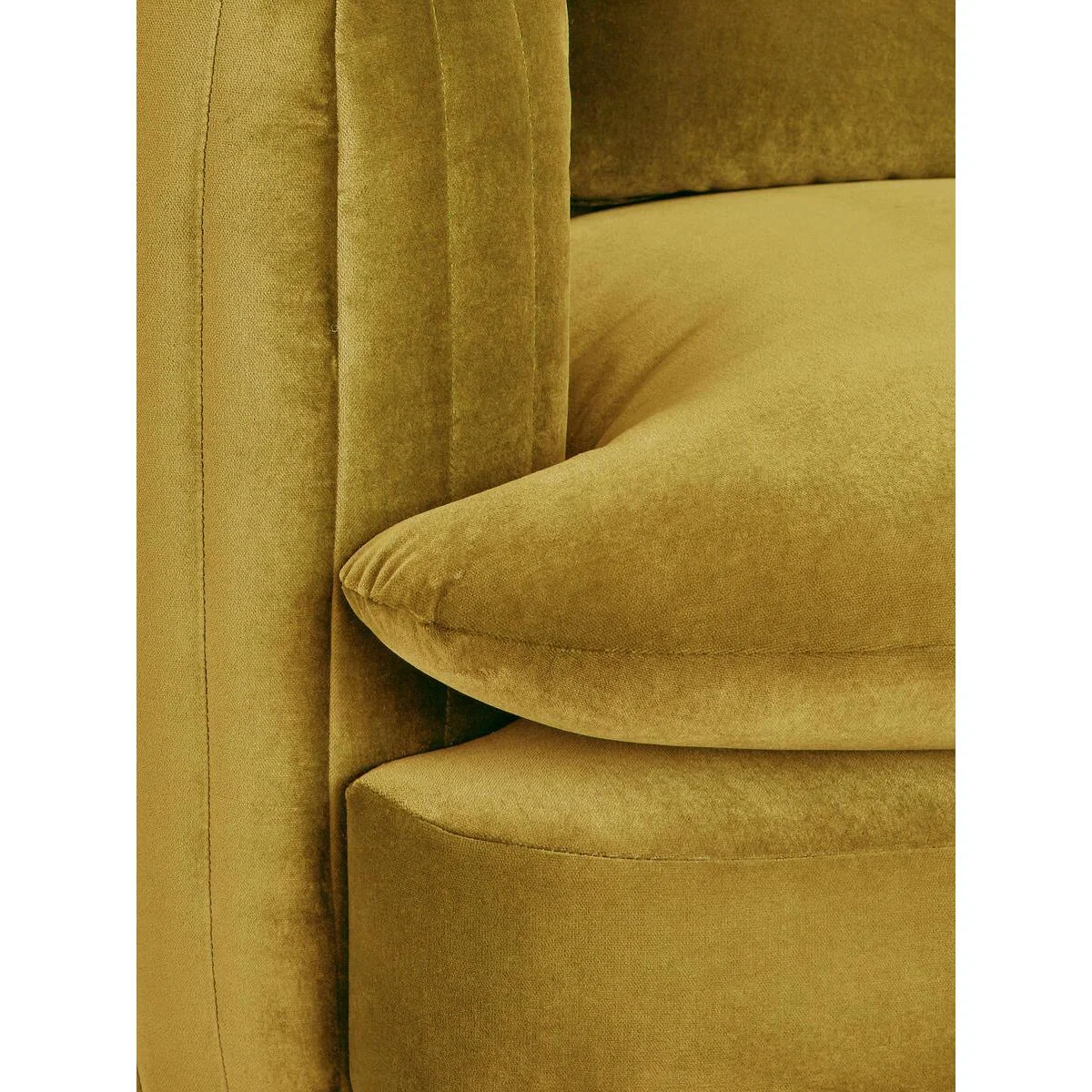 Vivienne Modular Sofa, 4 Seater, Cotton Velvet Honey, UK – image 5