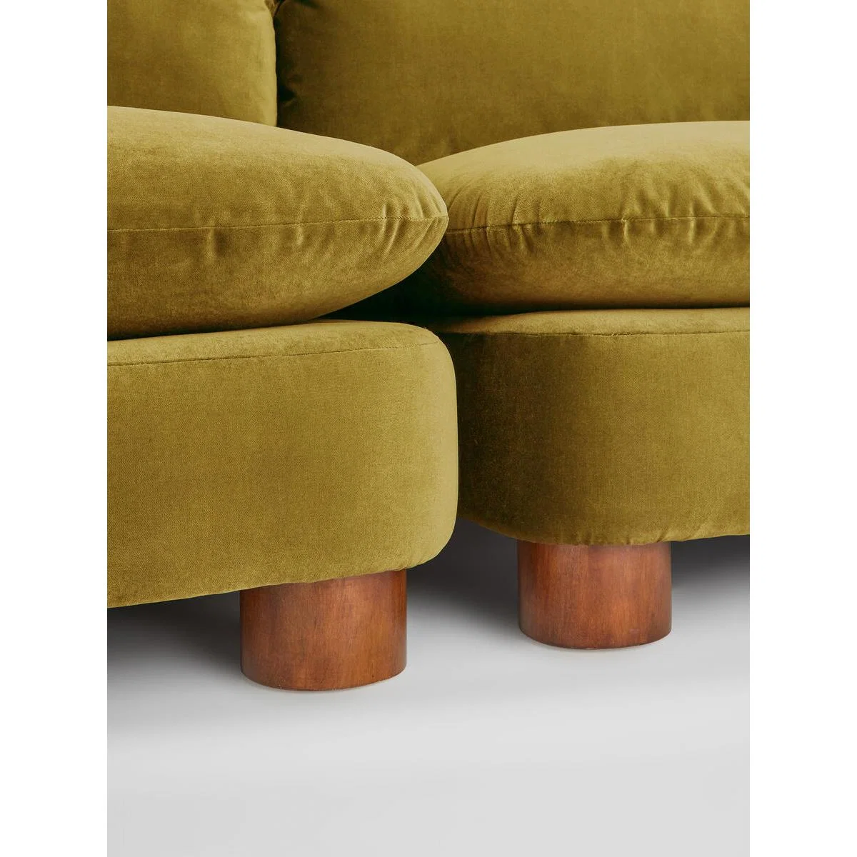 Vivienne Modular Sofa, 4 Seater, Cotton Velvet Honey, UK – image 7