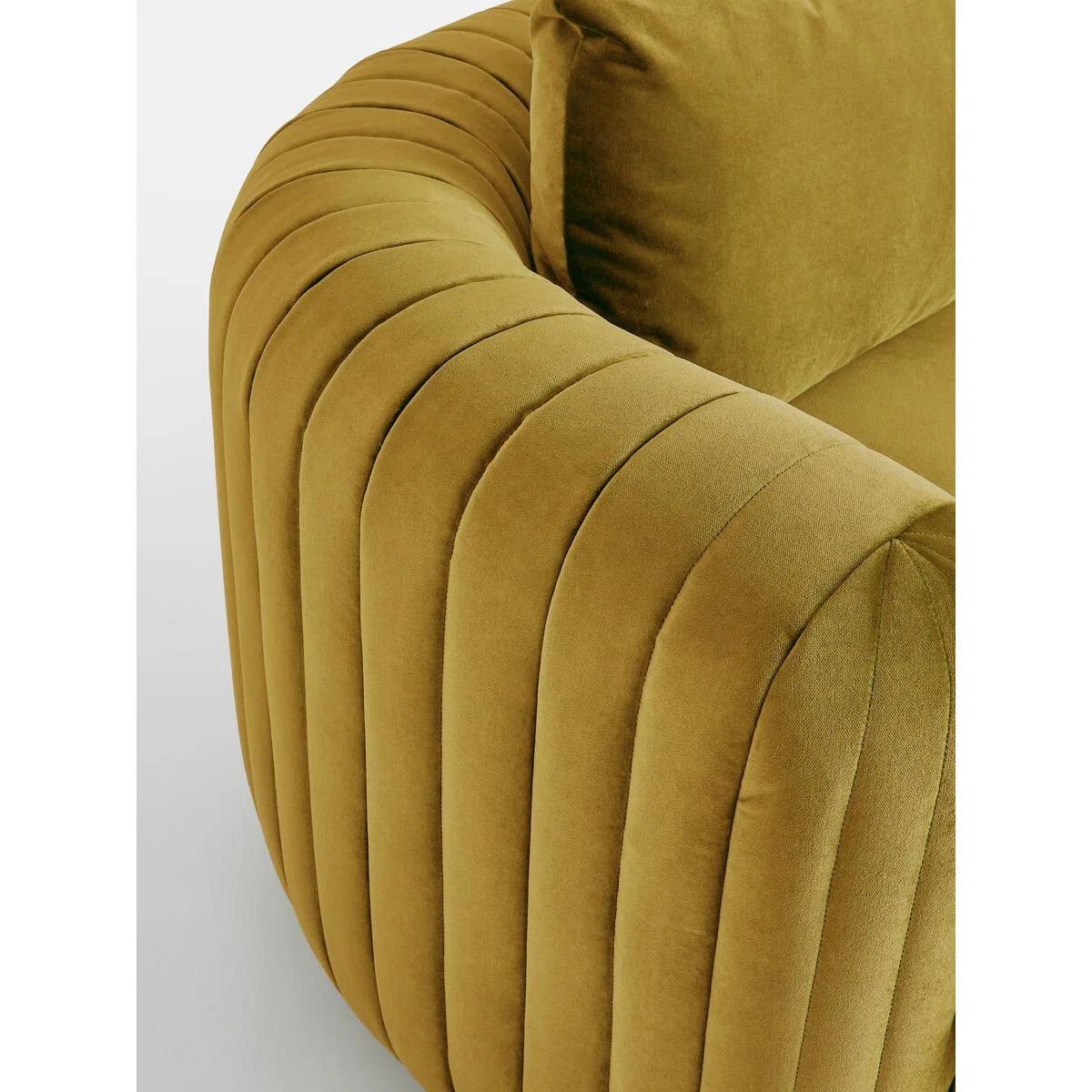 Vivienne Modular Sofa, 4 Seater, Cotton Velvet Honey, UK – image 8