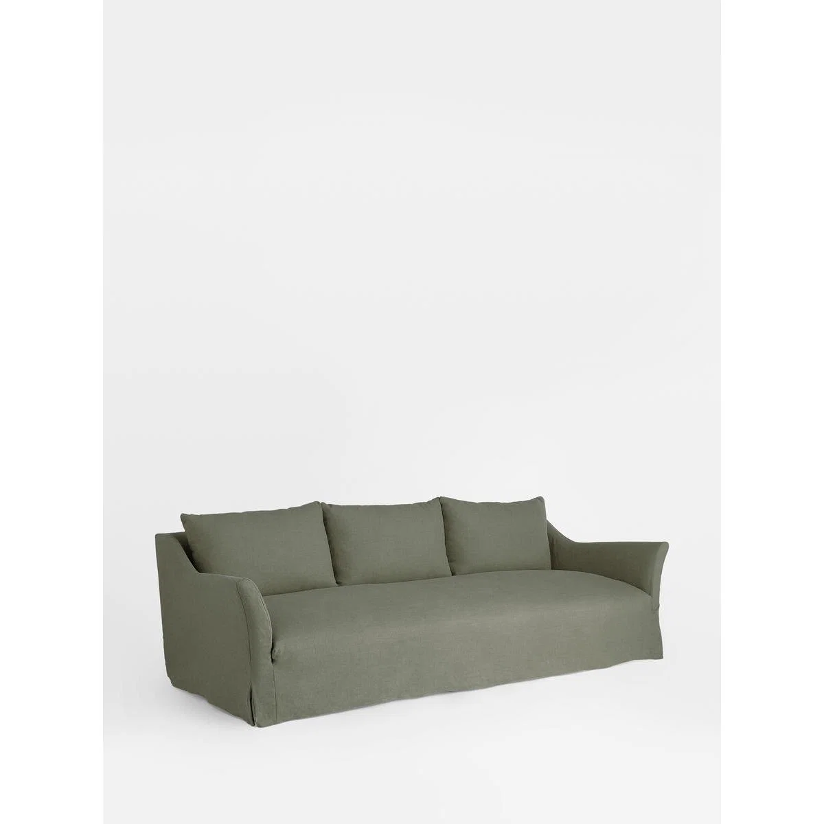Roma 4-Seater Sofa, Linen Loden – image 2