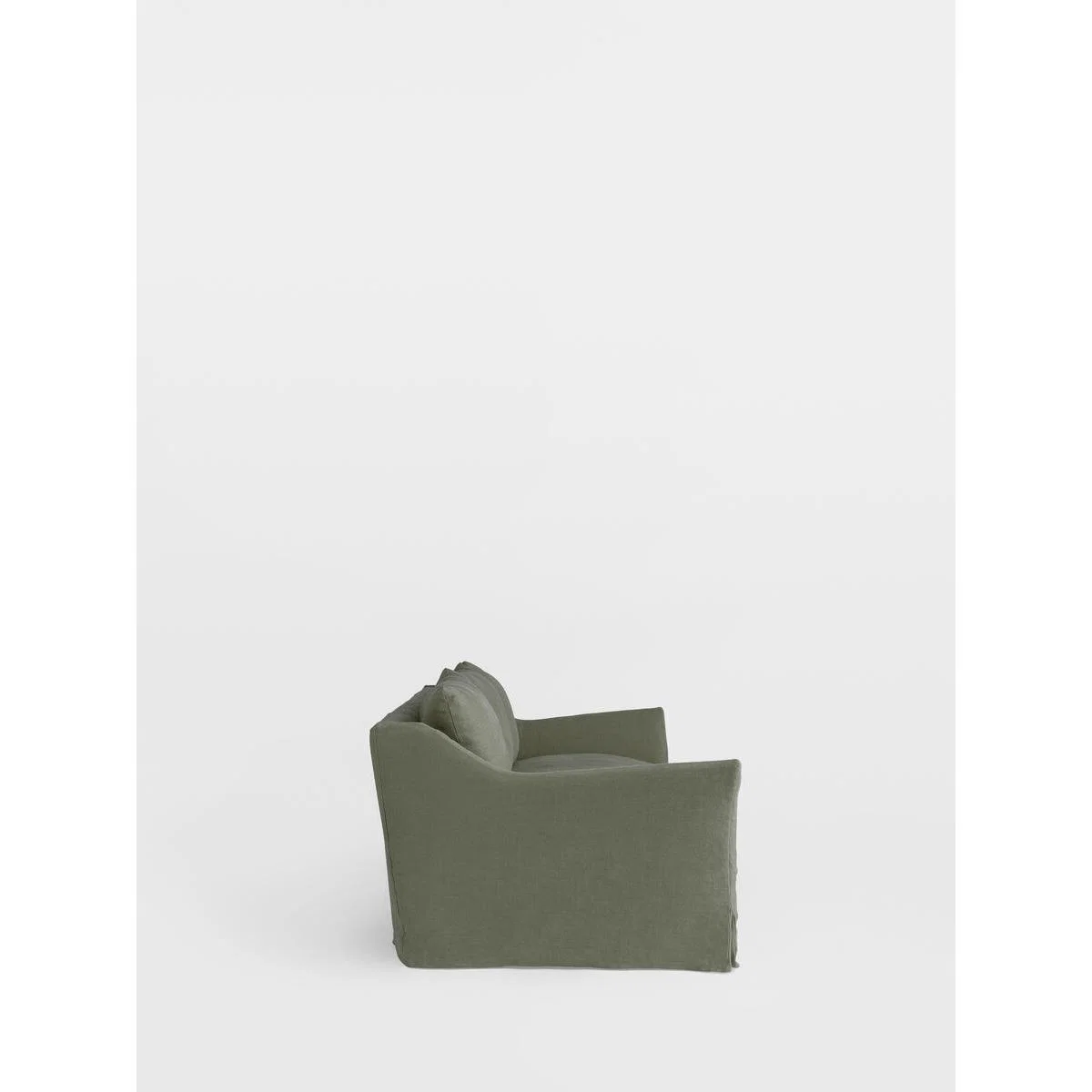 Roma 4-Seater Sofa, Linen Loden – image 3