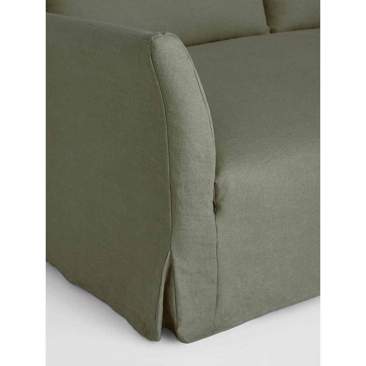 Roma 4-Seater Sofa, Linen Loden – image 5