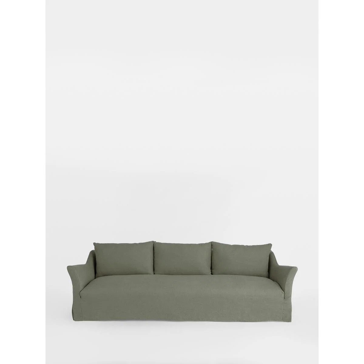 Roma 4-Seater Sofa, Linen Loden – image 1