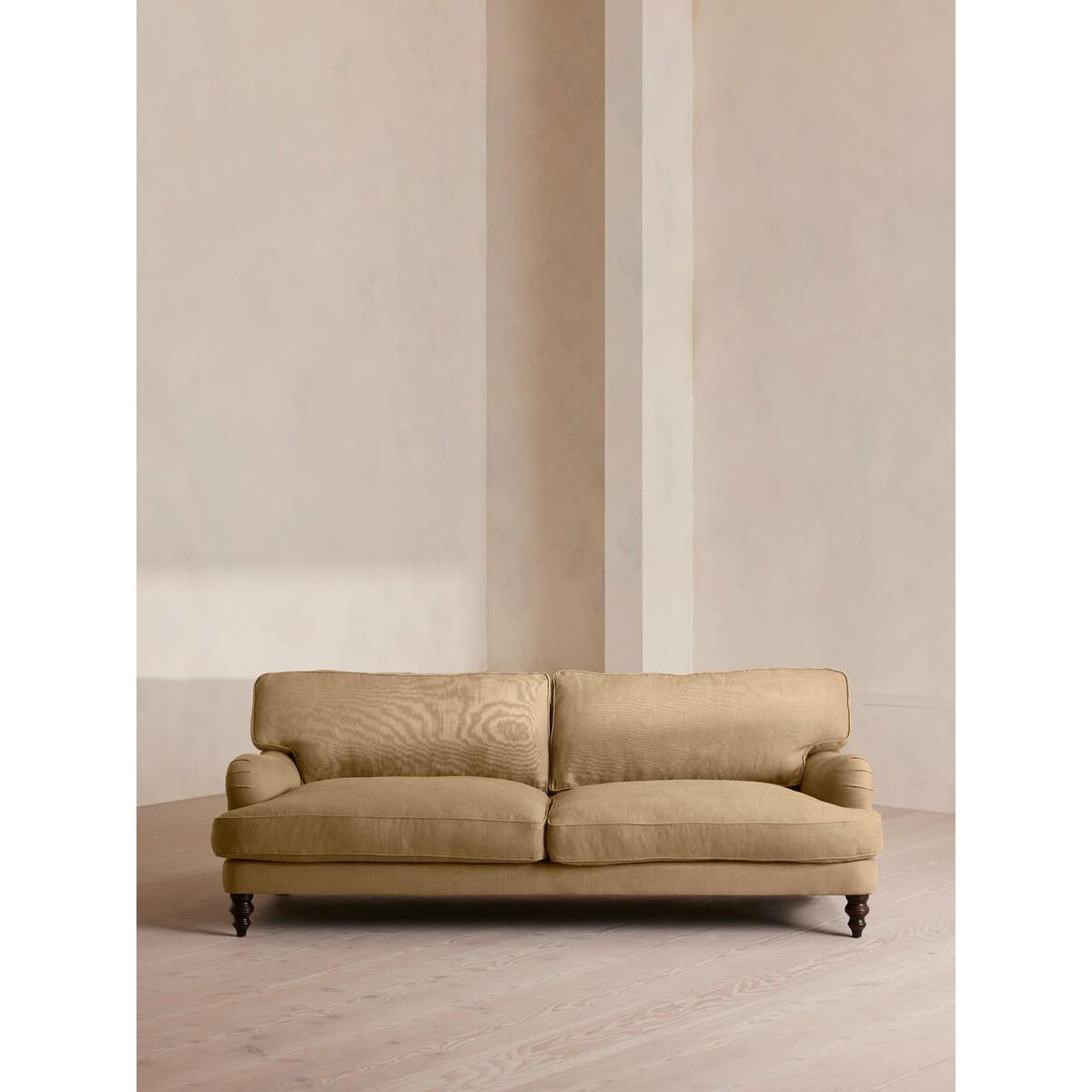 Arundel Four Seater Sofa, Linen, Wheat – image 2