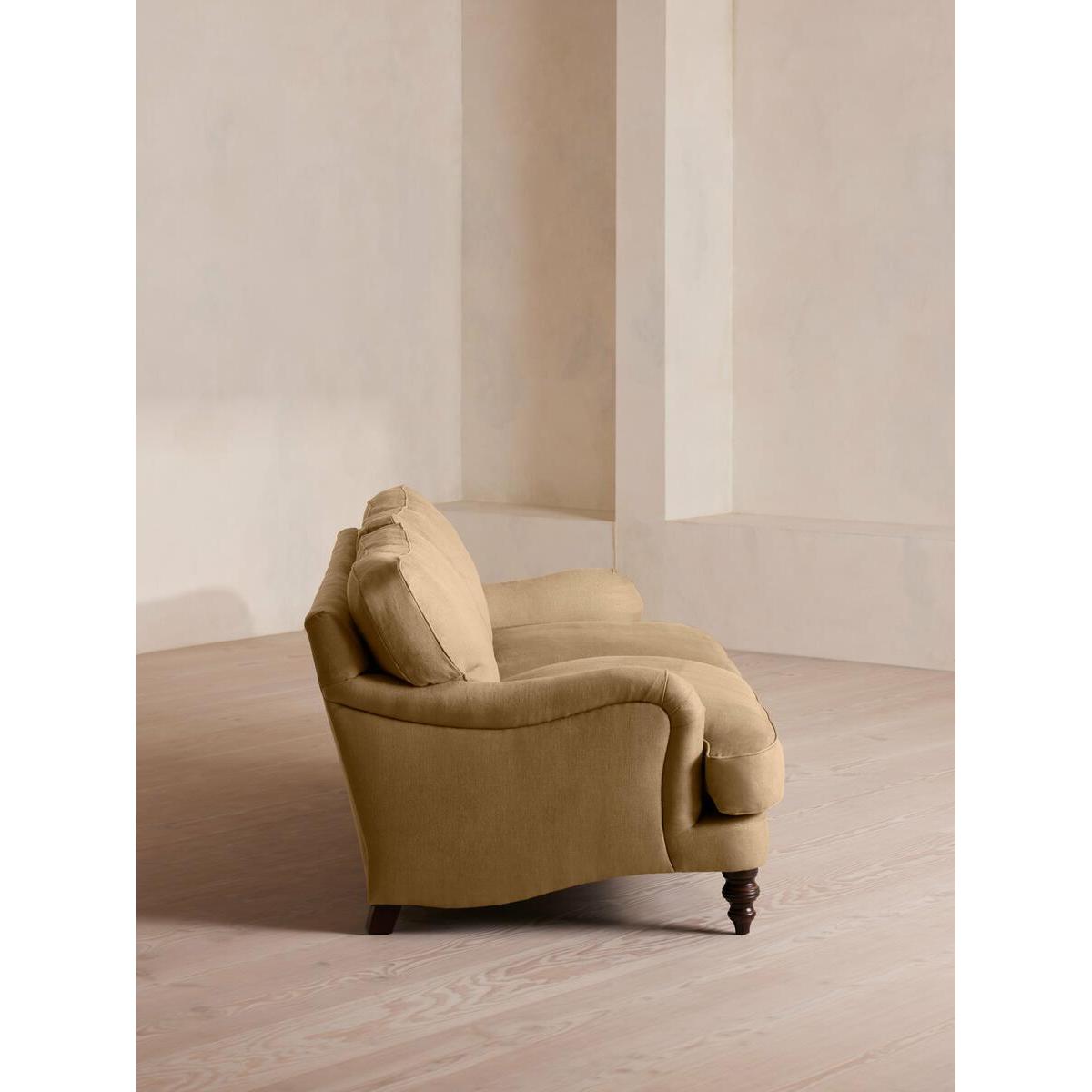 Arundel Four Seater Sofa, Linen, Wheat – image 3