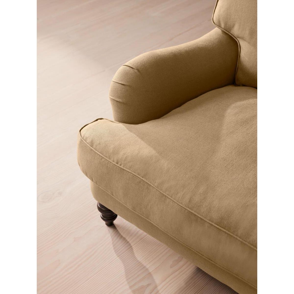 Arundel Four Seater Sofa, Linen, Wheat – image 5