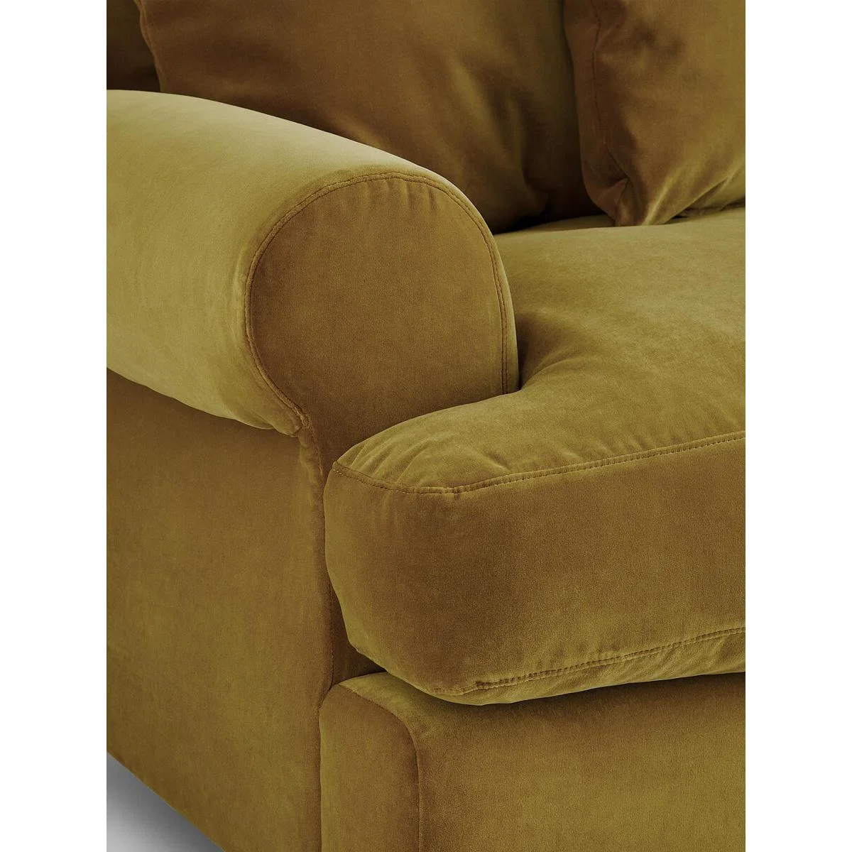 Audrey 4-Seater Sofa, Velvet Ochre – image 5