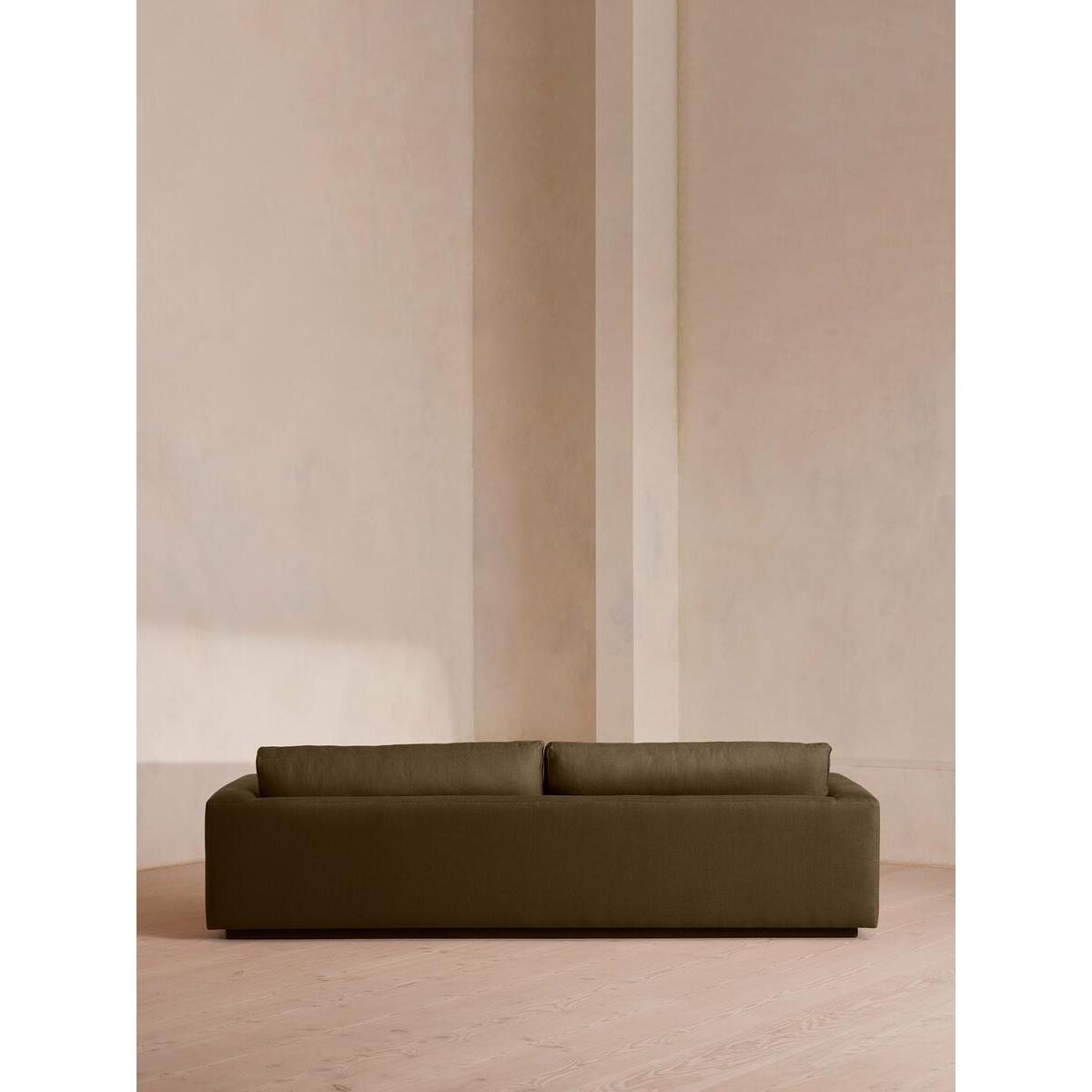 Mossley Four Seater Sofa, Linen, Olive – image 4