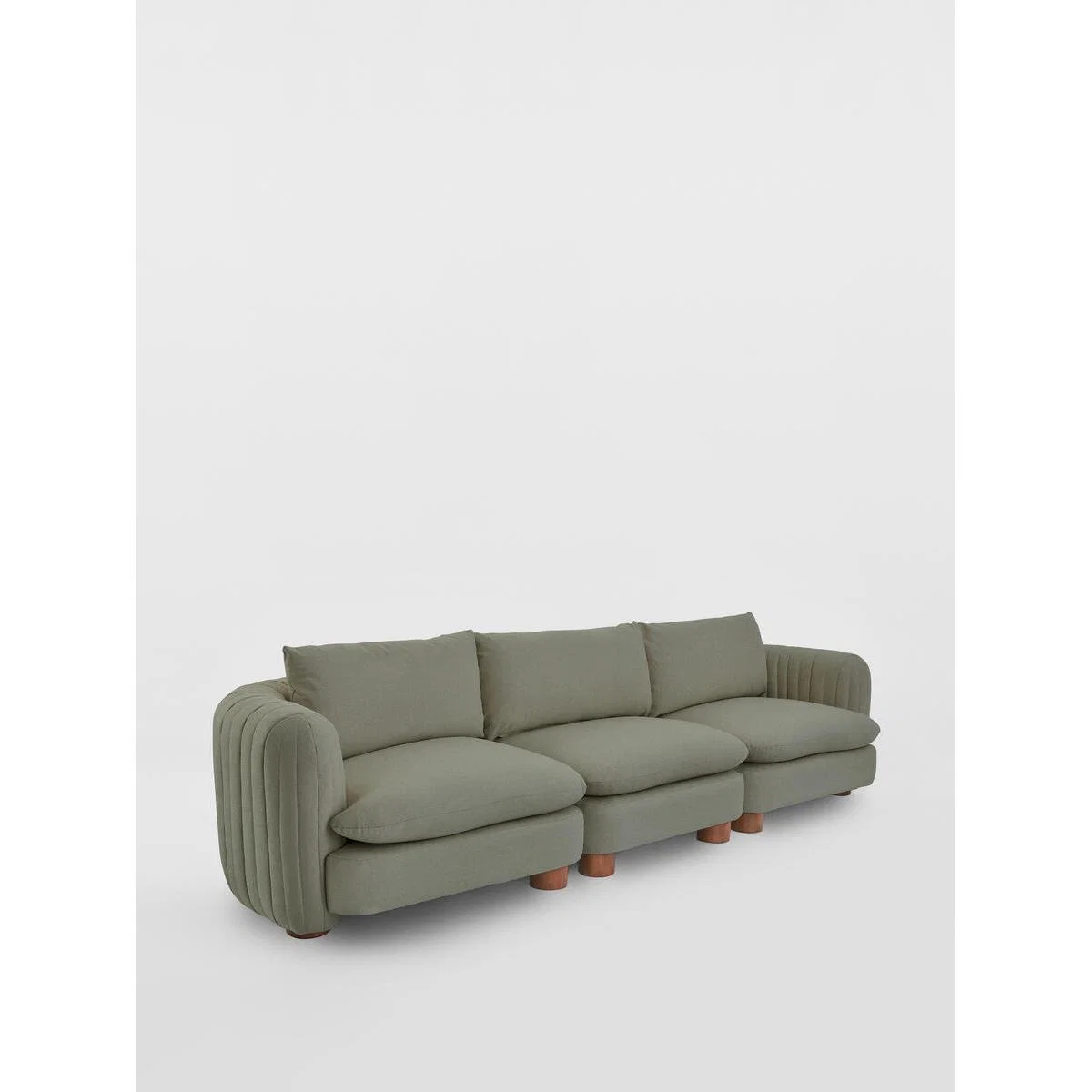 Vivienne Modular Sofa, 4 Seater, Linen Loden, UK – image 2