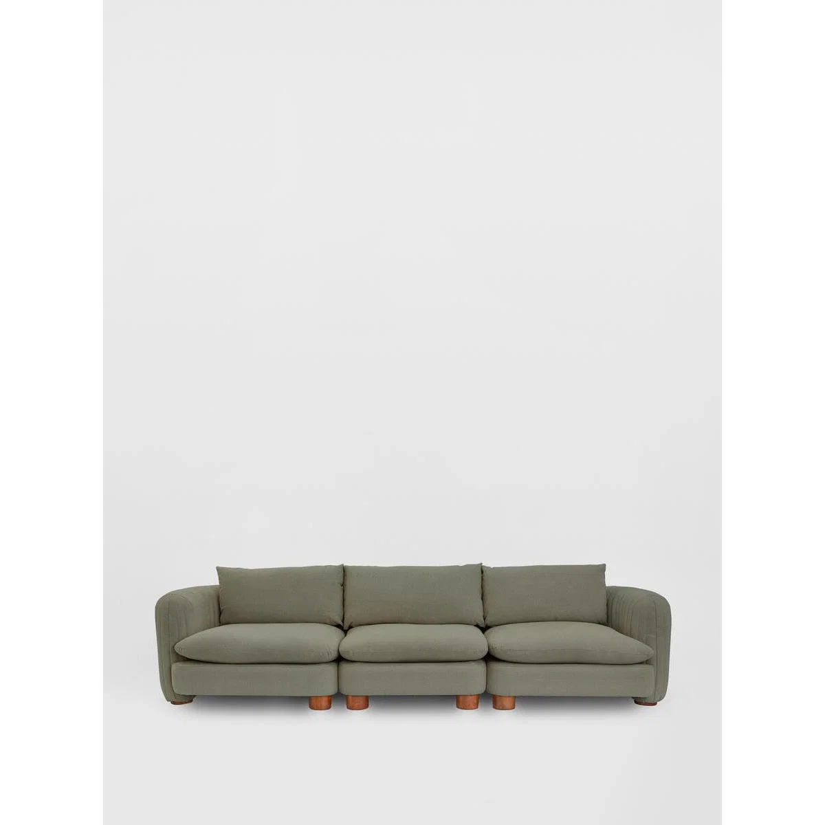 Vivienne Modular Sofa, 4 Seater, Linen Loden, UK – image 1