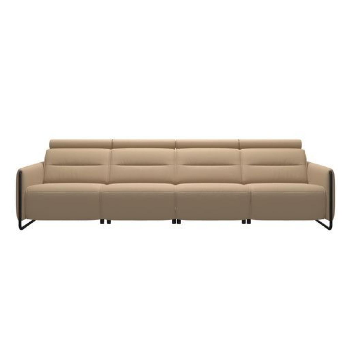 Stressless Emily 4 Seater Sofa - Steel Arms Emily 4 Seater Sofa Steel Arm - PalomaCori Leather – image 2