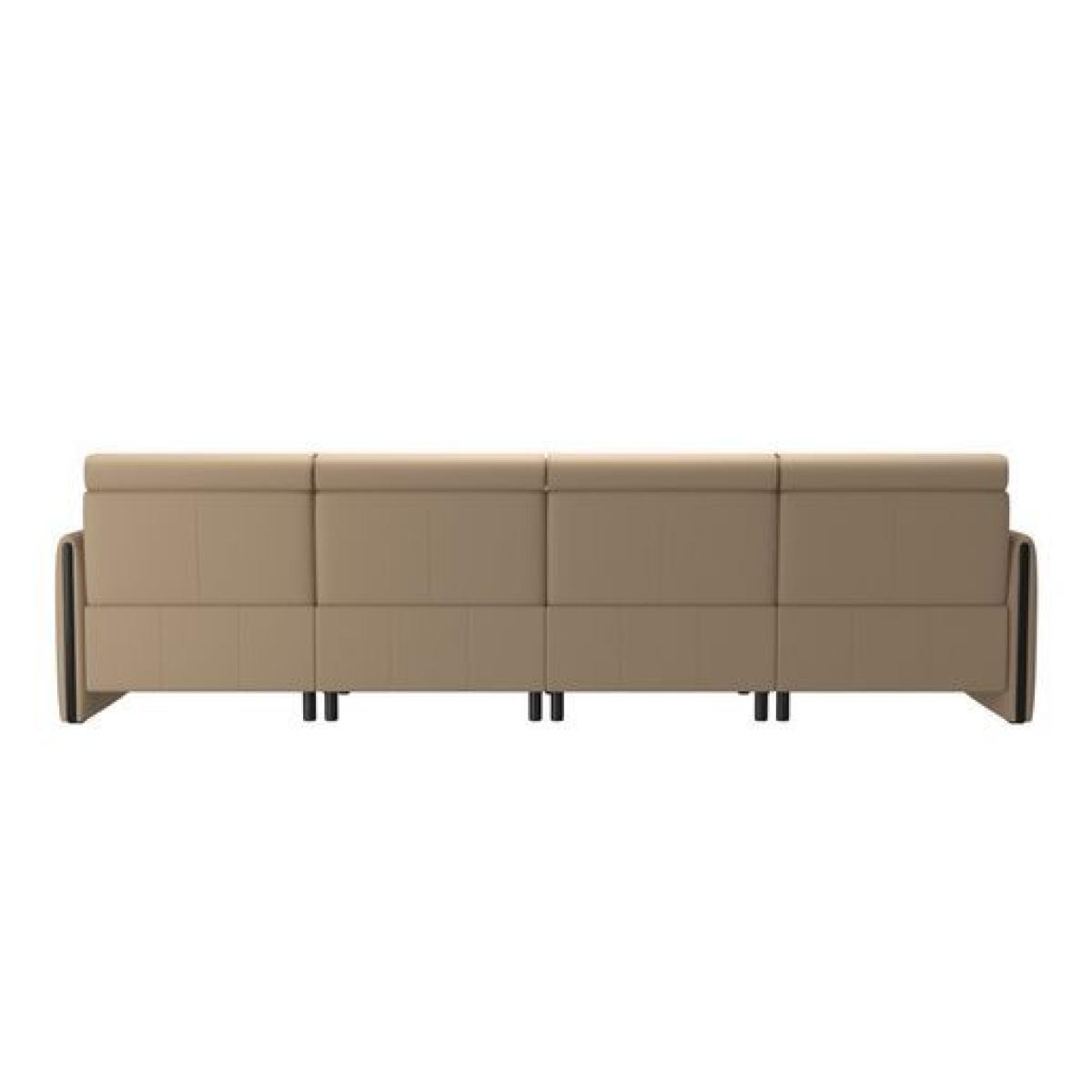 Stressless Emily 4 Seater Sofa - Wood Arms Emily 4 Seat Sofa Wood Arm - Pioneer Leather – image 4