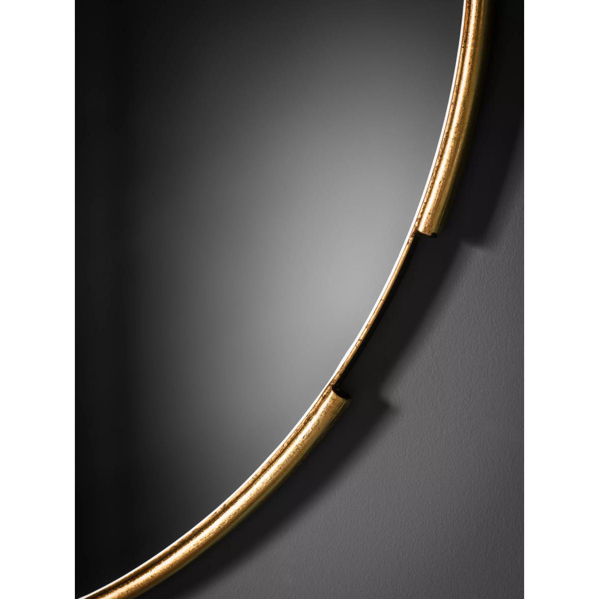 Fitzroy Round Wood Frame Mirror, 80cm – image 3