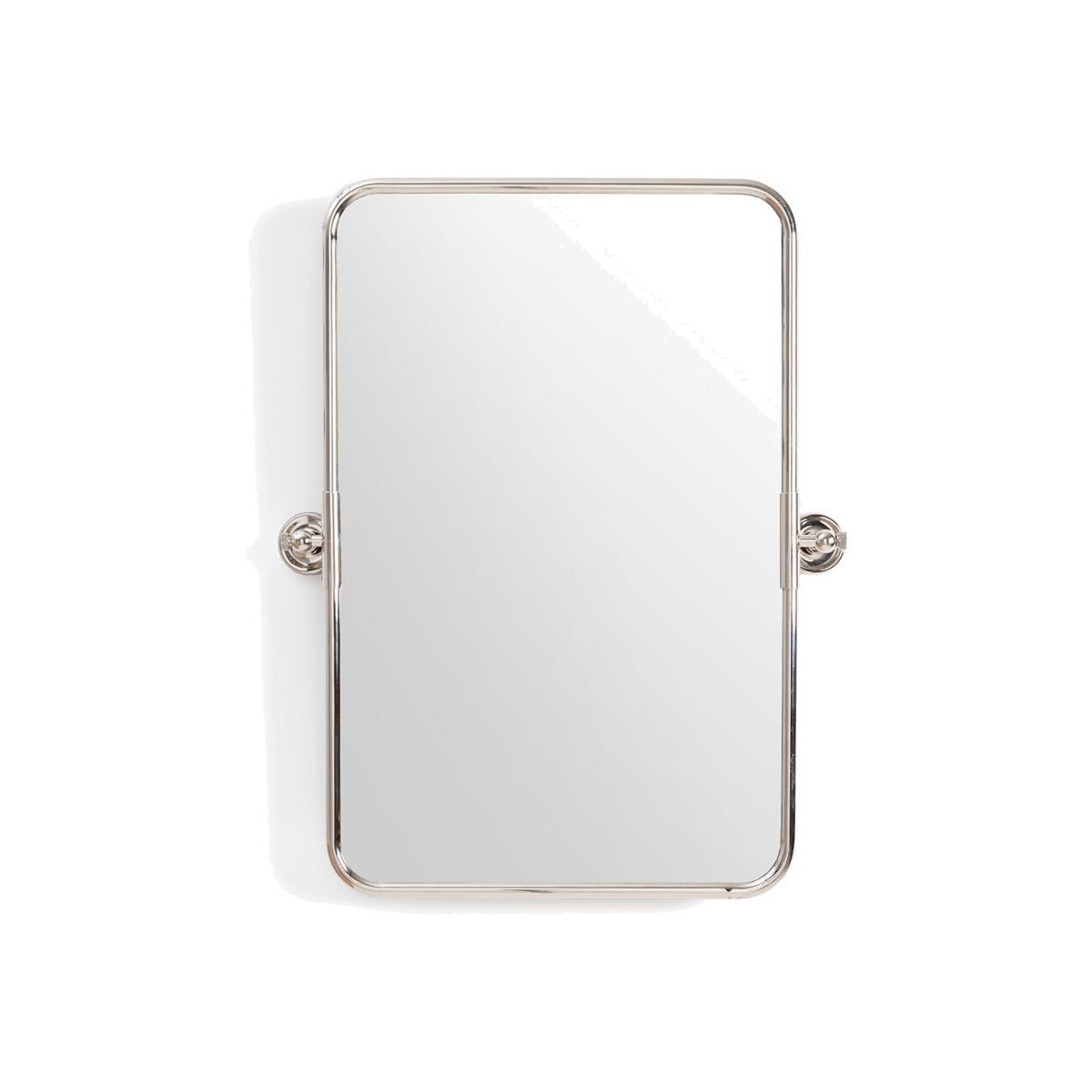 Cassandre Tilting Chrome Mirror, H75.5cm – image 1