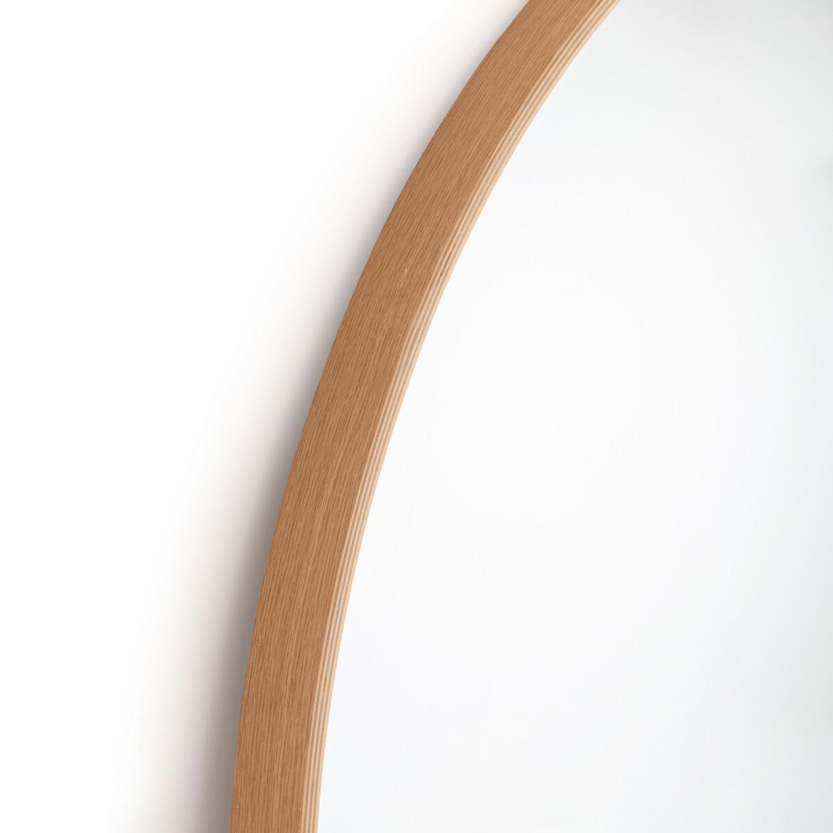 Alaria Round Oak Mirror, Diameter 120cm – image 3