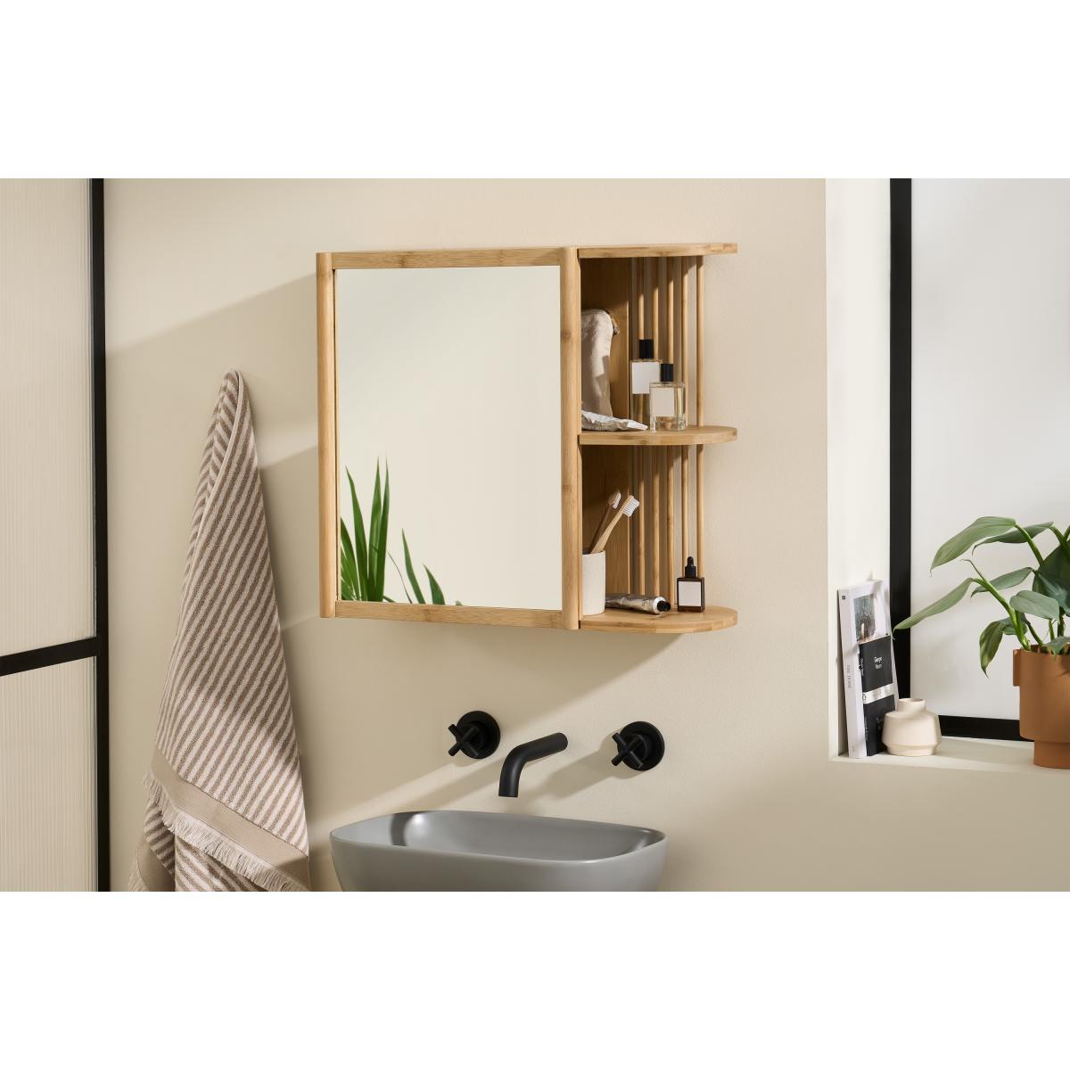Gian Storage Mirror, Natural Bamboo – image 3