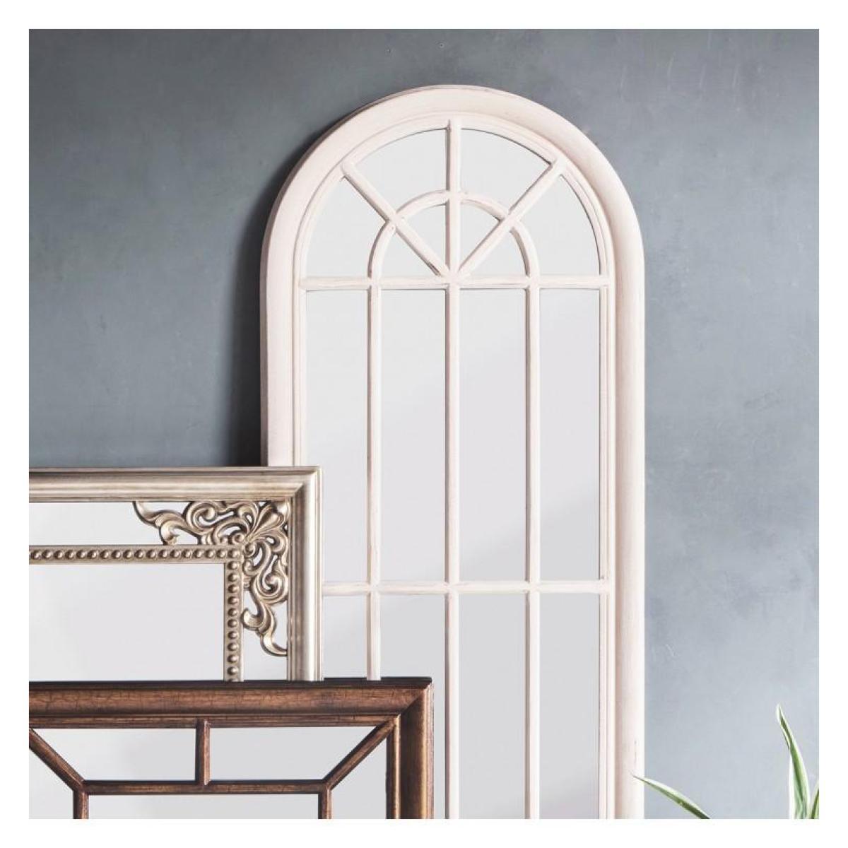 Gallery Direct Curtis Arched Window Pane Mirror - White – image 3