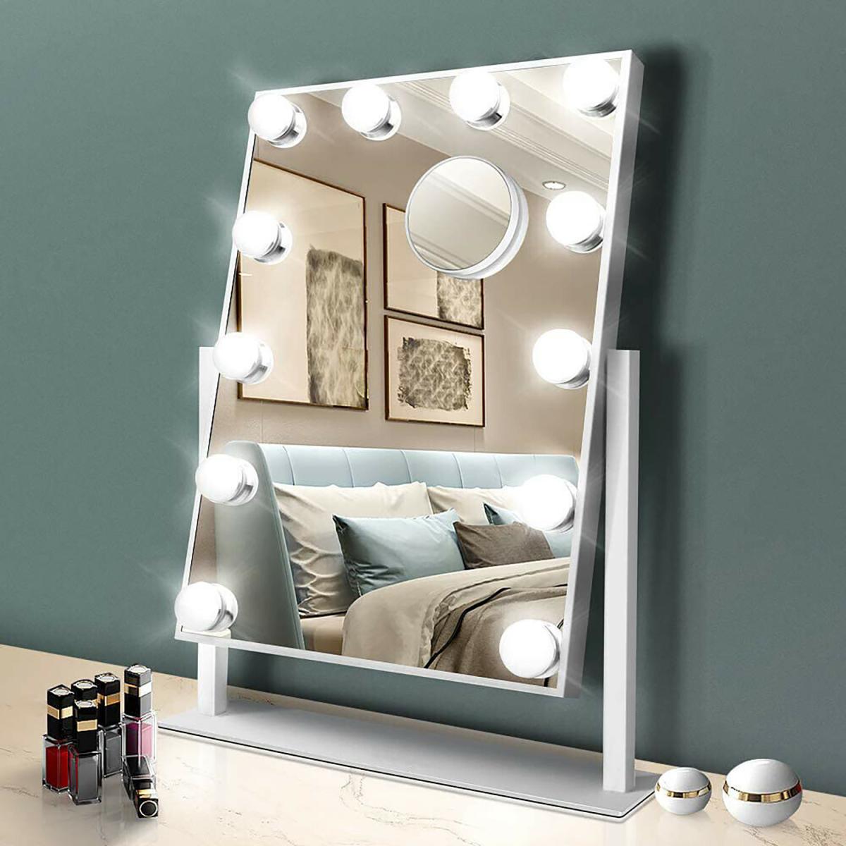 LED Glam Hollywood Dressing Table Mirror Vanity - silver – image 5