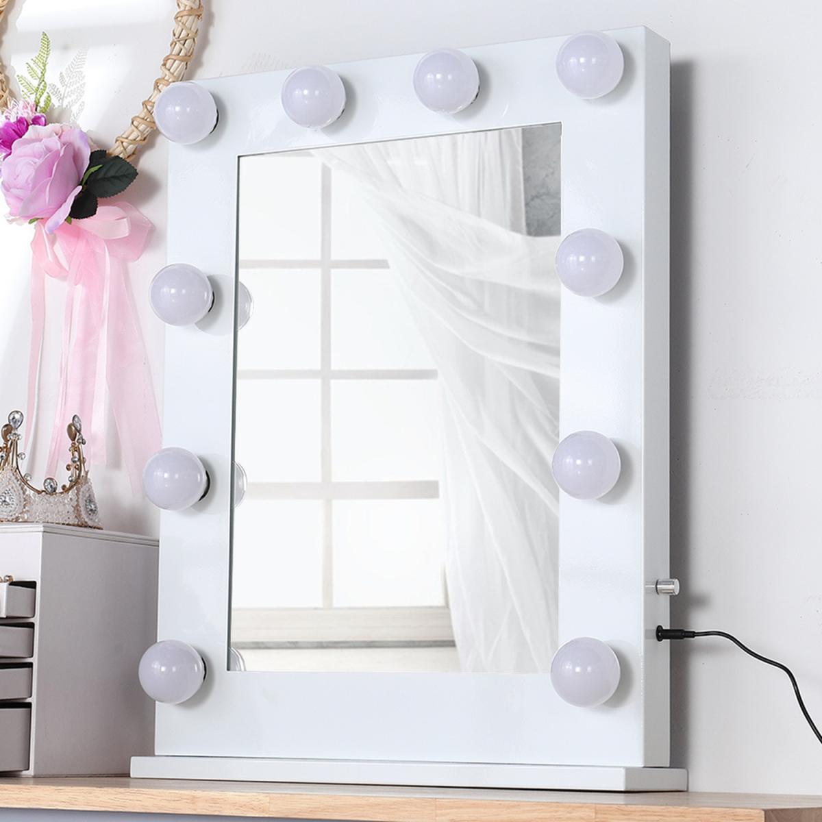 Hollywood Standard Cold White Vanity Mirror with LED - White / 50cm – image 2