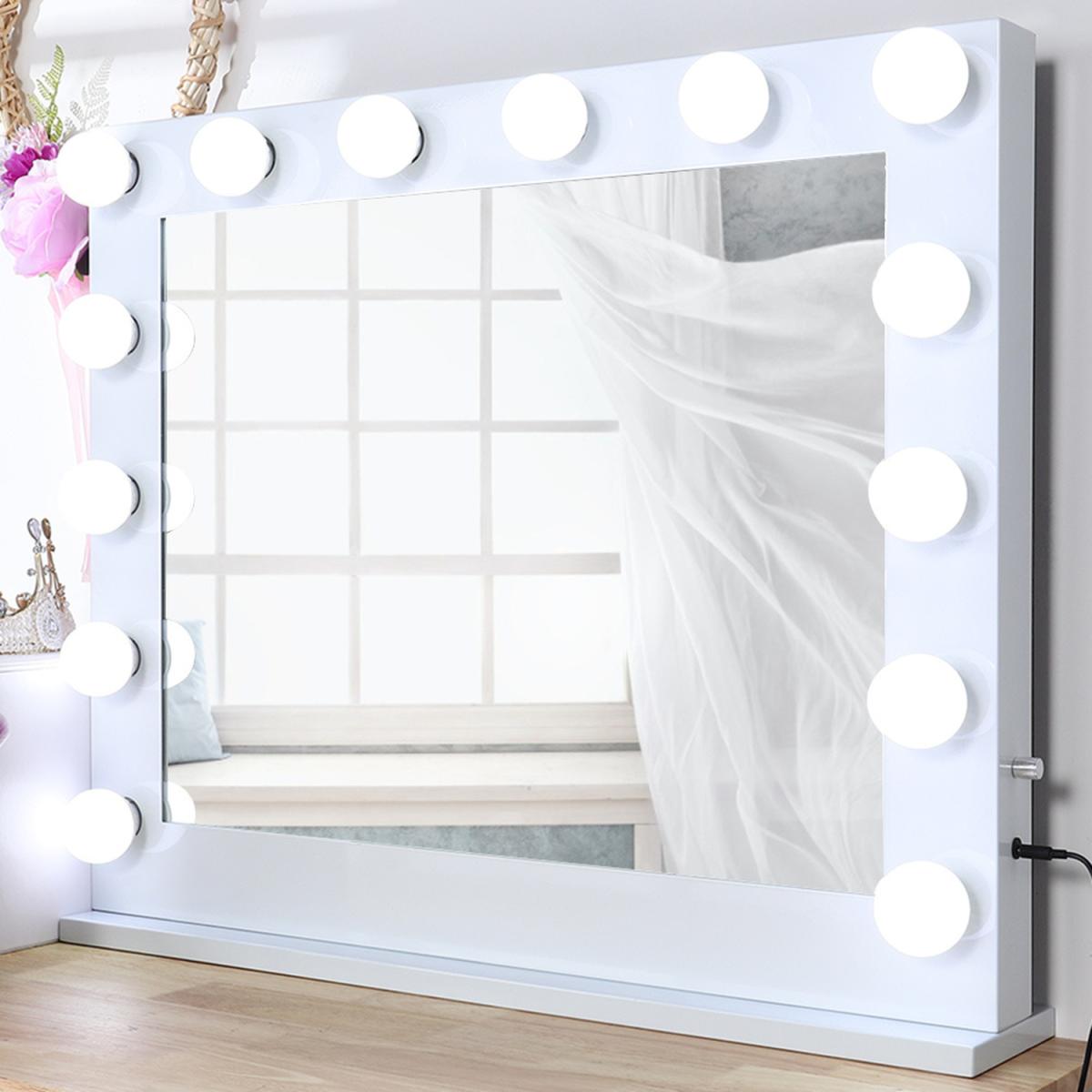 Hollywood Standard Cold White Vanity Mirror with LED - White / 50cm – image 15