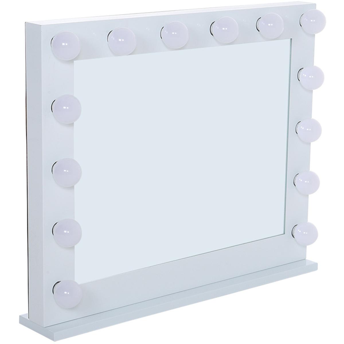 Hollywood Standard Cold White Vanity Mirror with LED - White / 50cm – image 16