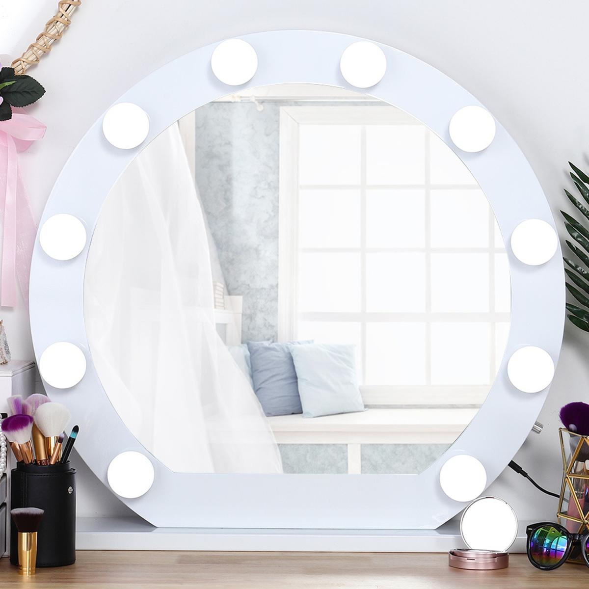 Hollywood Standard Cold White Vanity Mirror with LED - White / 50cm – image 7